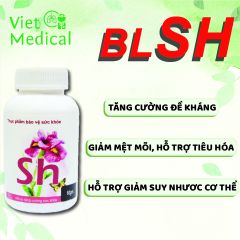 Viên uống BLSH Việt Medical - Hỗ trợ tăng cường sức khỏe, cải thiện hệ miễn dịch, giảm mệt mỏi, hộp 60 viên bổ dưỡng thiên nhiên.