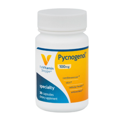 Viên uống chống oxy hóa và làm đẹp da The Vitamin Shoppe Pycnogenol 100 MG - Tăng cường sức đề kháng, hỗ trợ sức khỏe tim mạch, hộp 30 viên