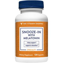 Viên uống Snooze-In With hỗ trợ giảm căng thẳng và tạo giấc ngủ ngon - Sản phẩm cải thiện chất lượng giấc ngủ tự nhiên 120 viên