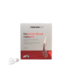 Viên uống Toskani DensiHair Boost hỗ trợ ngăn rụng tóc, kích thích mọc tóc chắc khỏe, bóng mượt - bồi bổ từ thiên nhiên cho cả nam và nữ