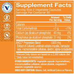 Viên uống tăng cường sức đề kháng The Vitamin Shoppe AHCC 1000mg - Hỗ trợ tế bào miễn dịch, bảo vệ sức khỏe hiệu quả
