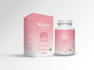 Viên Uống Hỗ Trợ Trắng Da White Herblux - Giúp Da Trắng Hồng, Căng Mịn, Phục Hồi Da - Lọ 60 Viên Thảo Mộc Tự Nhiên