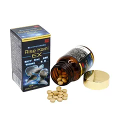 Viên uống Ribeto Rise Kami EX - Hỗ trợ mọc tóc chắc khỏe, ngăn rụng tóc, bổ sung dưỡng chất cho mái tóc dày mượt, hộp 90 viên