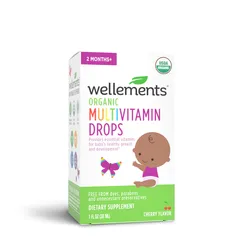 Wellements Organic Multivitamin Drops hữu cơ cho trẻ từ 2 tháng