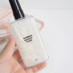 Xịt Khóa Nền Nhũ 3CE Shimmer Makeup Fixer 95ml - Giúp Lớp Trang Điểm Bền, Duy Trì Độ Tươi Mới Và Ngăn Ngừa Mụn