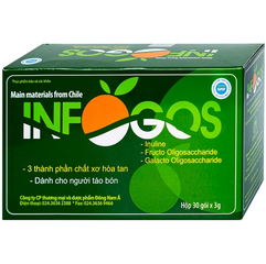 Bột Hòa Tan Infogos Hỗ Trợ Tiêu Hóa - Cải Thiện Táo Bón, Bổ Sung Chất Xơ Cho Trẻ Em Và Phụ Nữ Mang Thai - Hộp 30 Gói