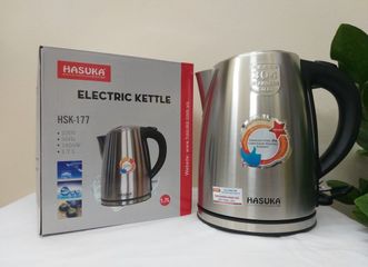 Ấm Siêu Tốc Hasuka HSK-177 - Bình Đun Nước Inox 304 1.7L, Đế Xoay 360º, Ngắt Tự Động, Tiết Kiệm Điện, Dễ Dàng Sử Dụng Cho Gia Đình