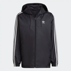 Áo khoác Adidas Adicolor 3-Stripes Windbreaker Full Zip Jacket Black HB9489