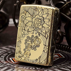 Bật Lửa Zippo 12 Con Giáp Năm Tí - Họa Tiết Chuột Đồng Thau Nguyên Khối, Quà Tặng Độc Đáo Cho Người Yêu Thích Văn Hóa Phương Đông