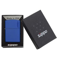 Bật Lửa Zippo 229ZL Royal Blue Matte - Bật Lửa Chất Lượng, Thiết Kế Sang Trọng, Phù Hợp Quà Tặng, Chất Liệu Đồng Thau Chắc Chắn