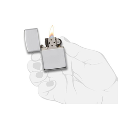 Bật Lửa Zippo 26 Armor Vỏ Bạc Nguyên Khối Mài Bóng - Sang Trọng, Tinh Tế, Lửa Tái Sử Dụng Chính Hãng