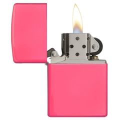 Bật Lửa Zippo 28886 Neon Pink Matte - Bật Lửa Chất Liệu Đồng Bền Bỉ, Màu Hồng Rực Rỡ, Đồ Trang Trí Sang Trọng và Quà Tặng ý Nghĩa