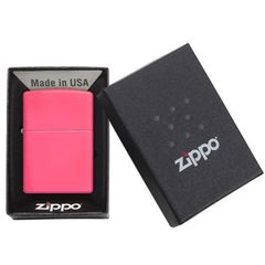 Bật Lửa Zippo 28886 Neon Pink Matte - Bật Lửa Chất Liệu Đồng Bền Bỉ, Màu Hồng Rực Rỡ, Đồ Trang Trí Sang Trọng và Quà Tặng ý Nghĩa