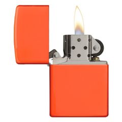 Bật Lửa Zippo 28888 Neon Orange Matte - Thiết Kế Đơn Giản, Màu Sắc Nổi Bật, Dụng Cụ Bền Đẹp Cho Người Yêu Thích Zippo