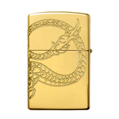 Bật Lửa Zippo 29265 Rồng Châu Á - Mạ Vàng 22K, Khắc 360° Hình Rồng Bay Lượn, Sưu Tập Cao Cấp, Quà Tặng Độc Đáo