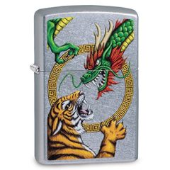 Bật Lửa Zippo 29837 Rồng Trung Quốc Thiết Kế Chrome Street - Bật Lửa Chống Gió Sang Trọng và Độc Đáo cho Fan Nghệ Thuật Á Đông