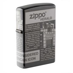 Bật Lửa Zippo 49049 Newsprint Design - Bật Lửa Cổ Điển Khắc Laser 360 Độ, Chất Liệu Đồng Thau Nguyên Khối, Quà Tặng Độc Đáo