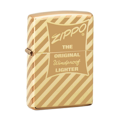 Bật Lửa Zippo 49075 Vintage - Bật Lửa Tái Chế Đồng Thau, Thiết Kế Cổ Điển, Dùng Lại Suốt Đời, Quà Tặng Fan Zippo
