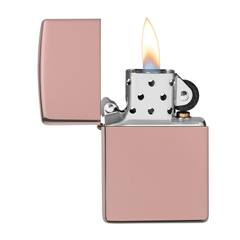 Bật Lửa Zippo 49190 High Polish Rose Gold - Bật Lửa Cổ Điển Sang Trọng Vỏ Đồng Thau Tinh Tế Cho Người Sử Dụng