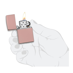 Bật Lửa Zippo 49190 High Polish Rose Gold - Bật Lửa Cổ Điển Sang Trọng Vỏ Đồng Thau Tinh Tế Cho Người Sử Dụng