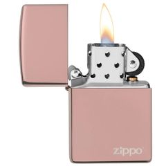 Bật Lửa Zippo 49190ZL Vàng Hồng Cao Cấp - Thiết Kế Sang Trọng với Logo Zippo, Bền Bỉ và Độc Đáo cho Người Sử Dụng Yêu Thích