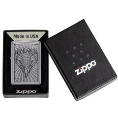 Bật Lửa Zippo 49450 Eagle Shield Emblem - Thiết Kế Biểu Tượng Đại Bàng Sang Trọng, Chất Liệu Đồng Thau Thời Trang