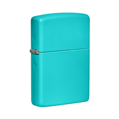 Bật Lửa Zippo 49454 Classic Flat Turquoise - Bật Lửa Ngọc Lam Sang Trọng, Đẳng Cấp, Thích Hợp Cho Quý Ông
