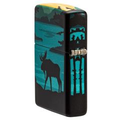 Bật Lửa Zippo 49481 Thiết Kế Nai Sừng Tấm - Bật Lửa Chống Gió Bằng Đồng Thau Nguyên Khối - Quà Tặng Sang Trọng Cho Người Yêu Thiên Nhiên