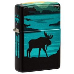 Bật Lửa Zippo 49481 Thiết Kế Nai Sừng Tấm - Bật Lửa Chống Gió Bằng Đồng Thau Nguyên Khối - Quà Tặng Sang Trọng Cho Người Yêu Thiên Nhiên