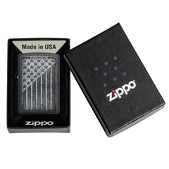 Bật Lửa Zippo 49485 Stars and Stripes - Thiết Kế Quốc Kỳ Mỹ Chống Gió, Sang Trọng và Đẳng Cấp Cho Quý Ông