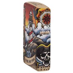 Bật Lửa Zippo 49532 Nautical Tattoo Design - Hình Xăm Hàng Hải Cổ Điển, Chất Liệu Đồng Thau, Nạp Năng Lượng Lại, Quà Tặng Độc Đáo