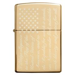 Bật Lửa Zippo 49585 Pledge of Allegiance - Thiết Kế Độc Đáo Khắc Laser Hoa Kỳ - Quà Tặng Ý Nghĩa Cho Người Yêu Zippo