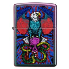 Bật Lửa Zippo 49600 Hổ Báo - Thiết Kế Đại Bàng, Rắn, Bộ Xương - Quà Tặng Độc Đáo, Chất Liệu Đồng Thau Cao Cấp