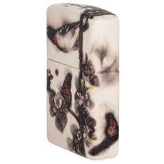 Bật Lửa Zippo 49659 Steven Spazuk Nghệ Thuật Lửa - Hình Ảnh Chim và Bướm Sống Động, Chất Liệu Đồng Thau Nguyên Khối