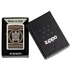 Bật Lửa Zippo 49665 Thiết Kế Hình Chú Rùa Biển - Đồng Thau Bền Bỉ, Sang Trọng, Quà Tặng Lịch Sự Chính Hãng