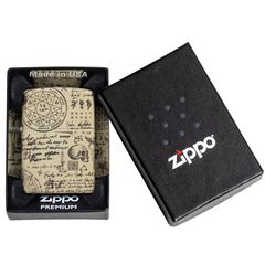 Bật Lửa Zippo 49803 Alchemy Design - Bật Lửa Chống Gió Đồng Thau Nguyên Khối, Thiết Kế Giả Kim Thuật Sang Trọng, Quà Tặng Độc Đáo