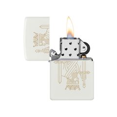 Bật Lửa Zippo 49847 Thiết Kế Vua Nữ Hoàng - Sang Trọng Từ Đồng Thau - Quà Tặng Đặc Biệt Cho Fan Zippo