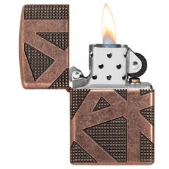 Bật Lửa Zippo Armor Geometric 360 Design 49036 Cao Cấp - Ngọn Lửa Ổn Định, Thiết Kế Trừu Tượng Độc Đáo, Quà Tặng Cho Người Yêu Thích