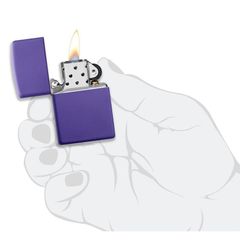 Bật Lửa Zippo Classic 237 Purple Matte - Bật Lửa Chống Gió Sang Trọng và Bền Bỉ cho Người Yêu Thích Phong Cách Thời Trang