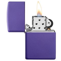 Bật Lửa Zippo Classic 237 Purple Matte - Bật Lửa Chống Gió Sang Trọng và Bền Bỉ cho Người Yêu Thích Phong Cách Thời Trang