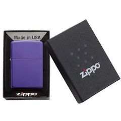 Bật Lửa Zippo Classic 237 Purple Matte - Bật Lửa Chống Gió Sang Trọng và Bền Bỉ cho Người Yêu Thích Phong Cách Thời Trang