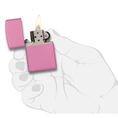 Bật Lửa Zippo Classic 238 Matte Pink - Bật Lửa Chống Gió Sang Trọng, Thiết Kế Hiện Đại, Quà Tặng Hoàn Hảo Chính Hãng