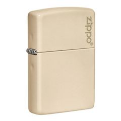 Bật Lửa Zippo Classic 49453ZL Màu Cát Sang Trọng - Logo Zippo Khắc Laser, Chất Liệu Đồng Thau Bền Đẹp, Quà Tặng Đẳng Cấp