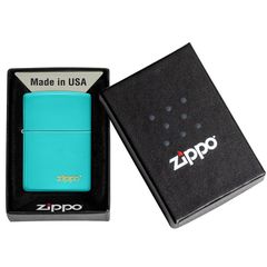 Bật Lửa Zippo Classic Flat Ngọc Lam 49454ZL - Vỏ Đồng Thau Bền Đẹp, Thiết Kế Dáng Chữ Nhật Thanh Lịch, Quà Tặng Độc Đáo