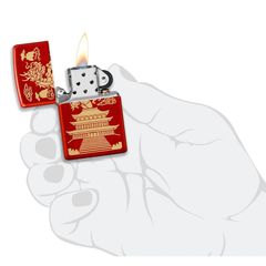 Bật Lửa Zippo Dragon Eastern Design 49517 - Họa Tiết Rồng Độc Đáo, Chất Liệu Đồng Thau, Ghi Điểm Với Người Sưu Tập