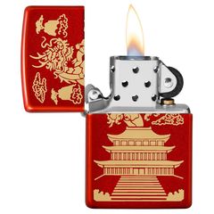 Bật Lửa Zippo Dragon Eastern Design 49517 - Họa Tiết Rồng Độc Đáo, Chất Liệu Đồng Thau, Ghi Điểm Với Người Sưu Tập