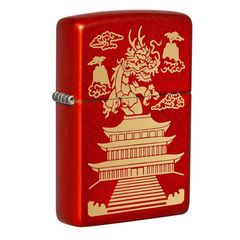 Bật Lửa Zippo Dragon Eastern Design 49517 - Họa Tiết Rồng Độc Đáo, Chất Liệu Đồng Thau, Ghi Điểm Với Người Sưu Tập