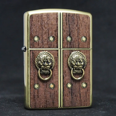 Bật Lửa Zippo Gate Of Happiness Gold ZA-4-67A - Bật Lửa Chống Gió Sang Trọng Khắc Phật Bà Quan Âm, Quà Tặng Độc Đáo