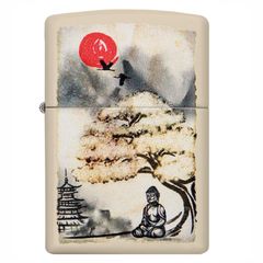 Bật Lửa Zippo Pagoda Bonsai Phật 29846 - Thiết Kế Sang Trọng, Vỏ Đồng Thau Chất Lượng Cao, Quà Tặng Y Nghĩa