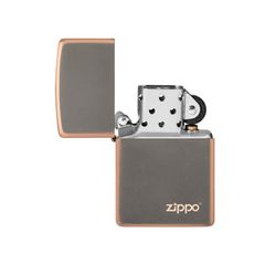 Bật Lửa Zippo Rustic Bronze Với Logo 49839ZL - Thiết Kế Độc Đáo, Sang Trọng, Tái Sử Dụng Trọn Đời, Quà Tặng Đặc Biệt